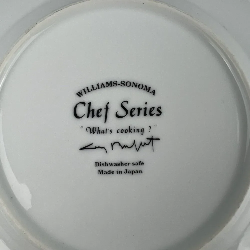 CHEF SERIES Salad Dessert Plate Williams Sonoma Guy Buffet “What’s Cooking”